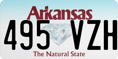 AR license plate 495VZH