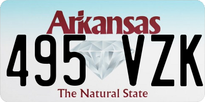 AR license plate 495VZK