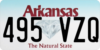 AR license plate 495VZQ