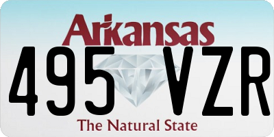 AR license plate 495VZR