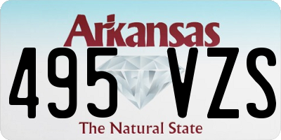 AR license plate 495VZS