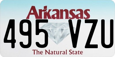 AR license plate 495VZU