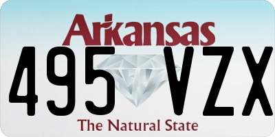 AR license plate 495VZX