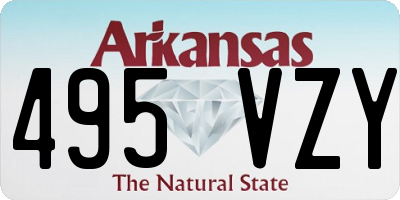 AR license plate 495VZY