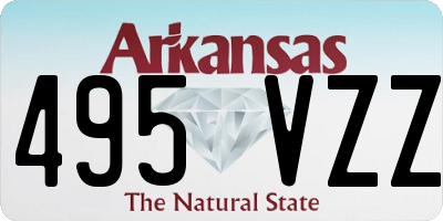 AR license plate 495VZZ