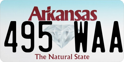 AR license plate 495WAA