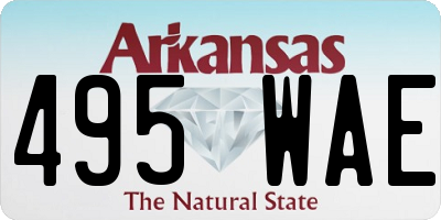 AR license plate 495WAE