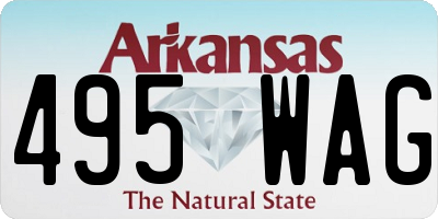 AR license plate 495WAG