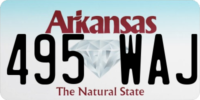 AR license plate 495WAJ