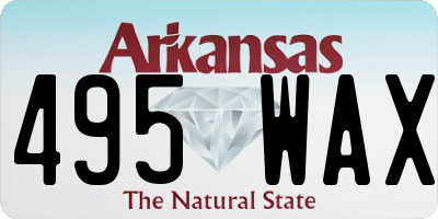 AR license plate 495WAX