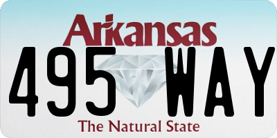 AR license plate 495WAY