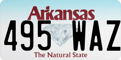 AR license plate 495WAZ
