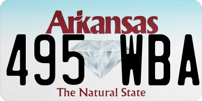 AR license plate 495WBA