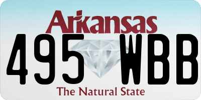 AR license plate 495WBB