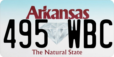 AR license plate 495WBC