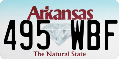 AR license plate 495WBF