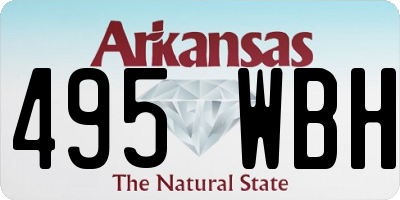 AR license plate 495WBH