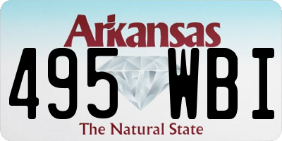 AR license plate 495WBI