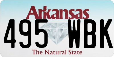 AR license plate 495WBK