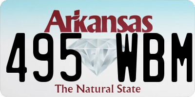 AR license plate 495WBM