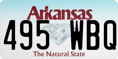 AR license plate 495WBQ