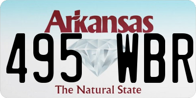 AR license plate 495WBR