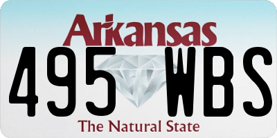AR license plate 495WBS