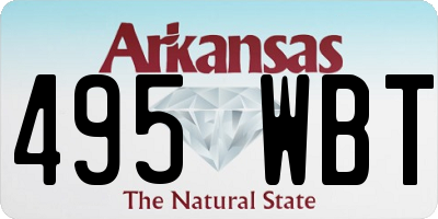 AR license plate 495WBT