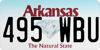 AR license plate 495WBU