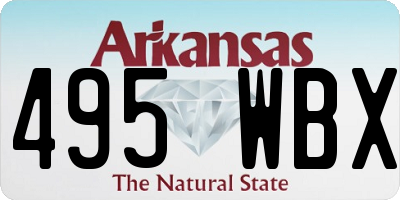 AR license plate 495WBX