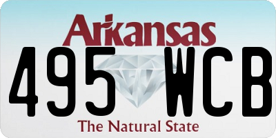 AR license plate 495WCB