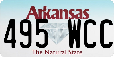 AR license plate 495WCC