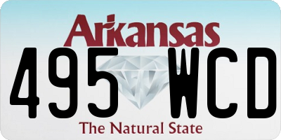 AR license plate 495WCD