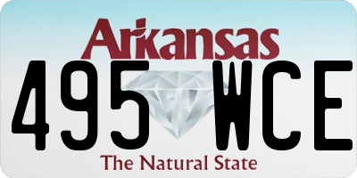 AR license plate 495WCE