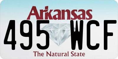 AR license plate 495WCF