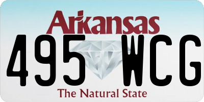 AR license plate 495WCG