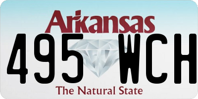 AR license plate 495WCH