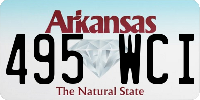 AR license plate 495WCI