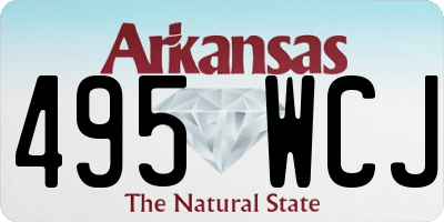 AR license plate 495WCJ