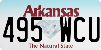 AR license plate 495WCU
