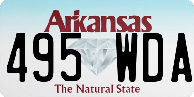 AR license plate 495WDA