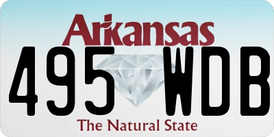 AR license plate 495WDB