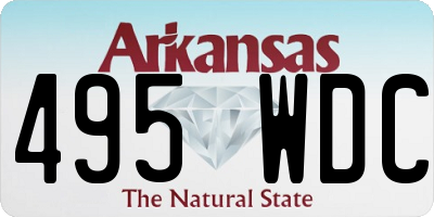 AR license plate 495WDC