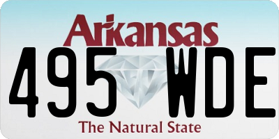 AR license plate 495WDE