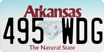 AR license plate 495WDG
