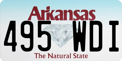 AR license plate 495WDI