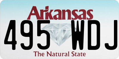 AR license plate 495WDJ