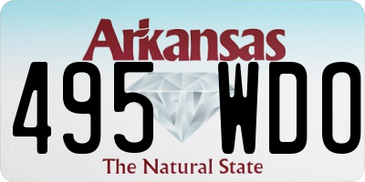 AR license plate 495WDO