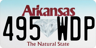 AR license plate 495WDP