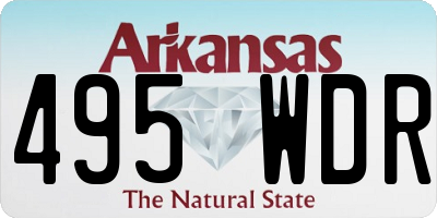 AR license plate 495WDR